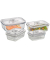 Vakuumbehälter-Set VacuBoxx E-Set transparent 0,370,61,01,5 l, 1 Set