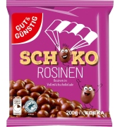 Schoko Rosinen Schokofrüchte 200,0 g