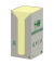 Haftnotizen 654-1T, Recycling Notes Tower, 76x76mm, gelb, quadratisch