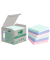 Haftnotizen 7100259123, Recycling Notes Rainbow, 76x76mm, farbig sortiert (blau/gr&uuml;n/pink), quadratisch