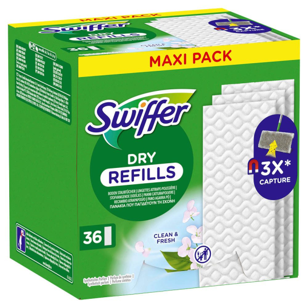 8700216677363 - Swiffer DRY Boden-Staubtücher Nachfüll-Pack 36 Stück