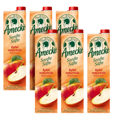 Sanfte Säfte Apfel naturtrüb Fruchtsaft 6x 1,0 l