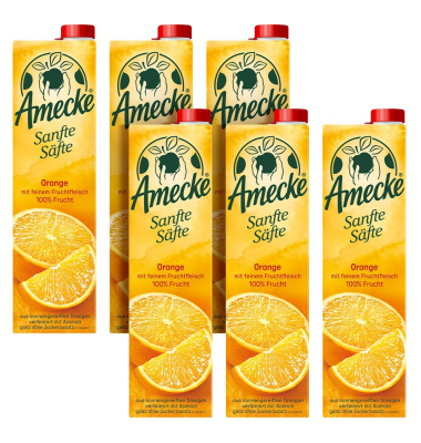 Sanfte Säfte Orange Fruchtsaft 6x 1,0 l