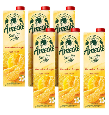 Sanfte Säfte Mandarine Orange Fruchtsaft 6x 1,0 l