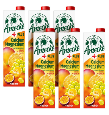 + Calcium Magnesium Fruchtsaft 6x 1,0 l