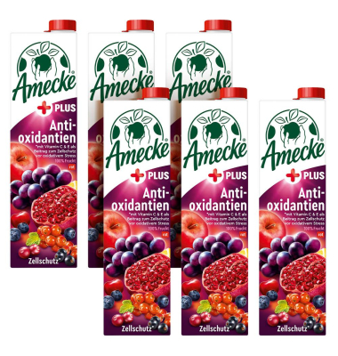 + Antioxidantien rot Fruchtsaft 6x 1,0 l
