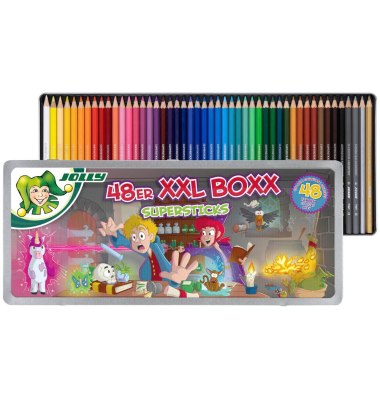 SUPERSTICKS Magic KKL BOXX Buntstifte farbsortiert
