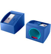 Bleistiftspitzer Grippy blau