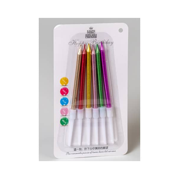 9004546528890 -  Geburtstagskerze 52889 farbig sortiert  9004546528890 Head 6 Stück