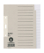Kartonregister 1225-00-85, 15-teilig blanko, A5+, 100 g/m&sup2;, graue Taben, 15-teilig