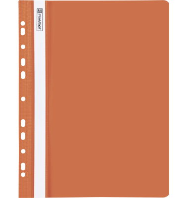 Schnellhefter Office to go 102015240, A4, orange, Polyvinylchlorid (PVC), Vorderdeckel transparent