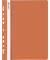 Schnellhefter Office to go 102015240, A4, orange, Polyvinylchlorid (PVC), Vorderdeckel transparent
