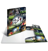 Gummizugmappe 19187, A4 Fu&szlig;ball Polypropylen (PP), mit 3 Einschlagklappen