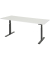Schreibtisch Adlatus 100, elektrisch h&ouml;henverstellbar, 65-130cm (H), 200x80cm (BxT), rechteckig, wei&szlig; / tiefschwarz