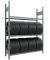 Reifenregal 13912 silber 150,0 x 40,0 x 200,0 cm