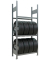 Reifenregal 13820 silber 90,0 x 40,0 x 200,0 cm