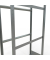Reifenregal 13820 silber 90,0 x 40,0 x 200,0 cm