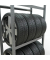 Reifenregal 13820 silber 90,0 x 40,0 x 200,0 cm