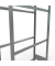Reifenregal 20770 silber 105,0 x 40,0 x 200,0 cm