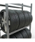 Reifenregal 20770 silber 105,0 x 40,0 x 200,0 cm