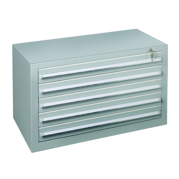 4004514276742 - Schubladenschrank 36265 5 Schübe 100 x 60 x 50 cm grau abschließbar 4004514276742 SCHULTE