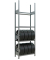 Reifenregal 20982 silber 90,0 x 40,0 x 275,0 cm