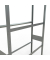 Reifenregal 20992 silber 120,0 x 40,0 x 275,0 cm