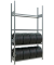 Reifenregal 20997 silber 150,0 x 40,0 x 275,0 cm