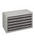 Schubladenschrank 36315 5 Sch&uuml;be 100 x 60 x 50 cm grau schwarz  abschlie&szlig;bar