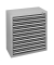 Schubladenschrank 36318 10 Sch&uuml;be  100 x 110 x 50 cm schwarz grau abschlie&szlig;bar