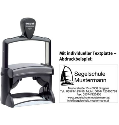 Selbstfärbestempel schwarz Kissen rot