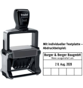 Selbstfärbestempel mit Platte