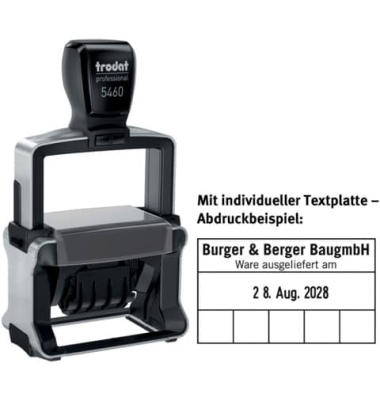Selbstfärbestempel mit Platte