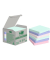 Haftnotizen 654-1GB, Recycling Notes, 76x76mm, farbig sortiert (mint/hellblau/rosa/flamingopink), quadratisch