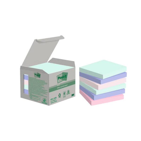 4054596926677 - Haftnotizen 7100259123 Recycling Notes Rainbow 76x76mm 6-farbig sortiert quadratisch 4054596926677 6 Stück