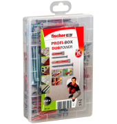 Profi-Box - DuoPower 2K Dübel- und Schrauben-Sortiment Ø 4,5568 mm 30405060657080 mm