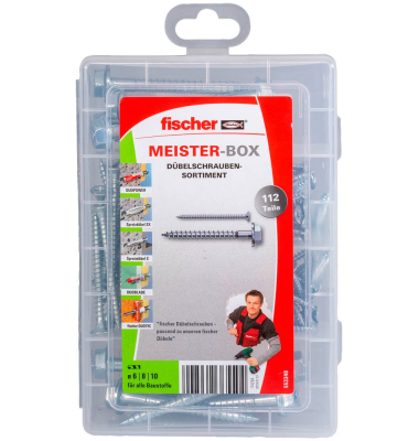 Dübelschrauben-Sortiment Meister-Box 67810 mm x 405569 mm
