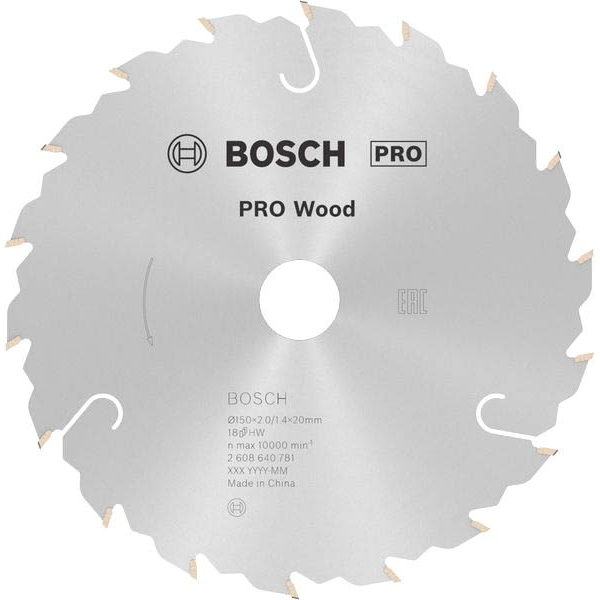 3165140239929 - PRO Wood Kreissägeblatt 1500 mm 18 Zähne 3165140239929 Bosch 3165140239929 - PRO Wood Kreissägeblatt 1500 mm 18 Zähne 3165140239929 Bosch