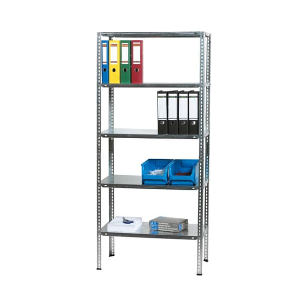 4007735004118 - Regal Stahlblech 5 Böden 80x40x180cm silber