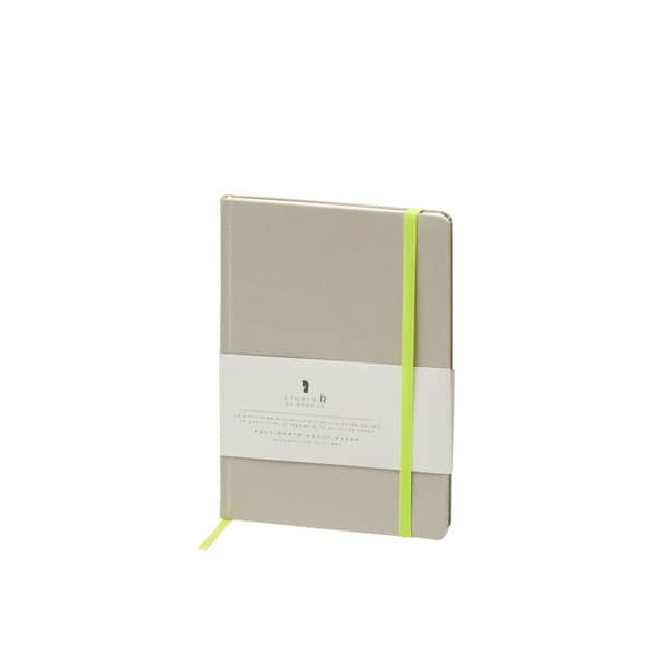 4 Stück Rössler Notizbuch 18811587002, Neon , beige, A5, liniert, 90 Blatt / 180 Seiten 4014970485817 Rössler