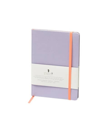 Notizbuch 18811587004, Neon , violett, A5, liniert, 90 Blatt / 180 Seiten