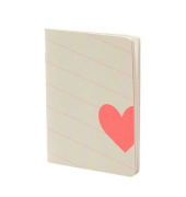 Notizbuch 18801587200, Neon , beige, A6, punktkariert, 18 Blatt / 36 Seiten