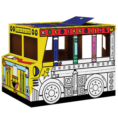 Ausmalbild weiß Spielhaus Bus