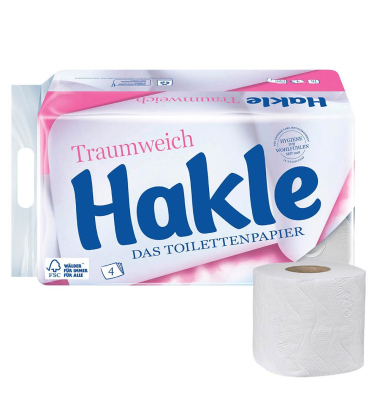 Toilettenpapier Traumweich, frisch, 11632, 4-lagig, weiß, 