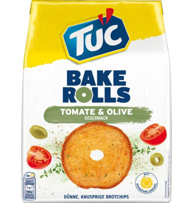 BAKE ROLLS TOMATE & OLIVE 150,0 g