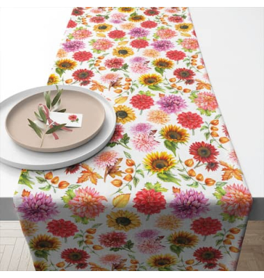 Tischläufer 40x150cm  Herbstblüte