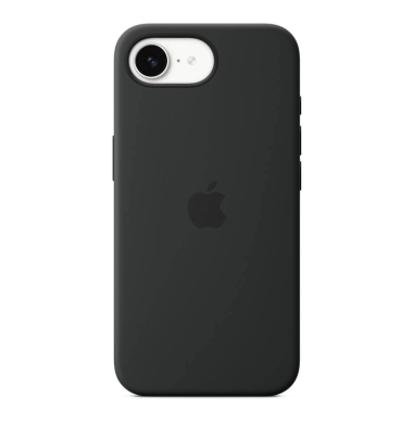 Silikon Handyhülle für Apple iPhone 16e schwarz