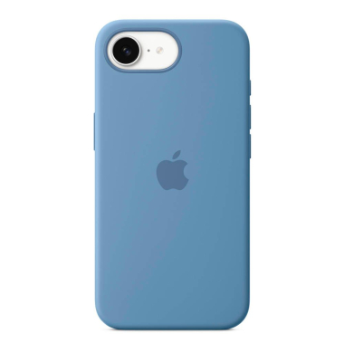 Silikon Handyhülle für Apple iPhone 16e winterblau