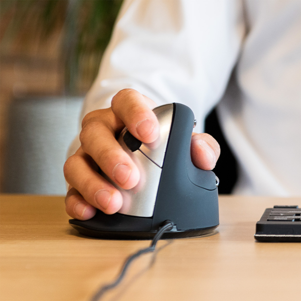 8719274491606 - Ergonomische Maus R-Go HE Break mit Pausensoftware medium (Handlänge 165-185mm) Rechtshänder verkabelt schwarz