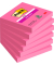 Haftnotizen 654SPI, Super Sticky, 76x76mm, powerpink, quadratisch
